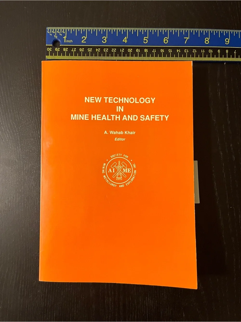New Technology In Mine Health And Safety A. Wahab Khair SME Book ISBN 0873351088